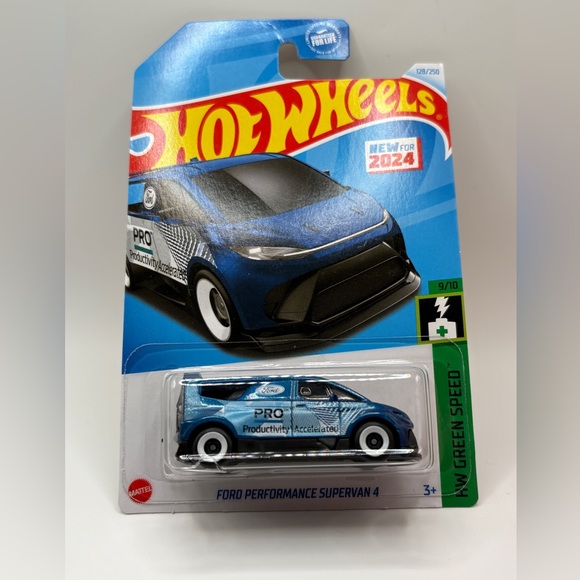 HOT WHEELS 2024 FORD PERFORMANCE SUPERVAN 4 BLUE 128/250 HTD33 ERIC HAN DESIGN HOT WHEELS 2024 FORD PERFORMANCE SUPERVAN 4 BLUE 128/250 HTD33 ERIC HAN DESIGN
